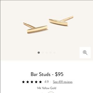 ISO Bar Stud Earrings - single earring or both!!